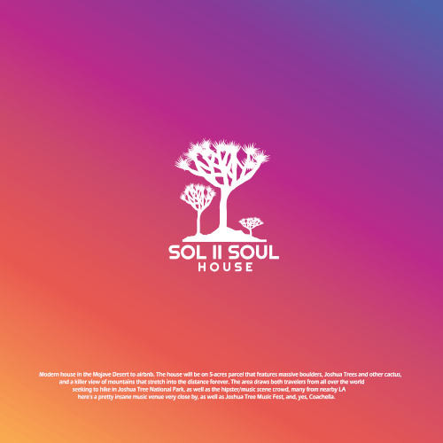 Desert logo with the title 'Sol II Soll'