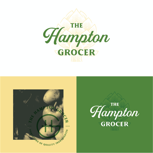 Bio design with the title 'Logo for The Hampton Grocer'