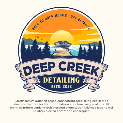 Detailing logo with the title 'deep creek '