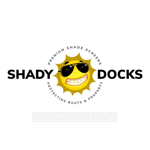 Sun brand with the title 'Shady Docks'