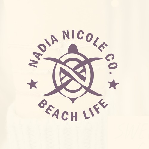 Sea turtle logo with the title 'Logo for manual bracelet brands'