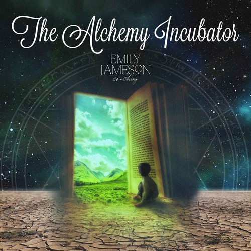 Alchemy design with the title 'Podcast cover art'