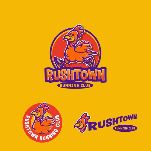 Town logo with the title 'rushtown'
