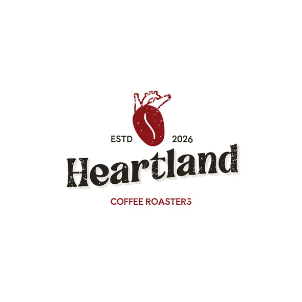 Shop design with the title 'Heart coffee'