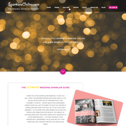 Gallery website with the title 'Webpage design contest entry'