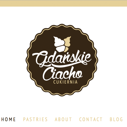 Cupcake design with the title 'Gdańskie Ciacho Logo'