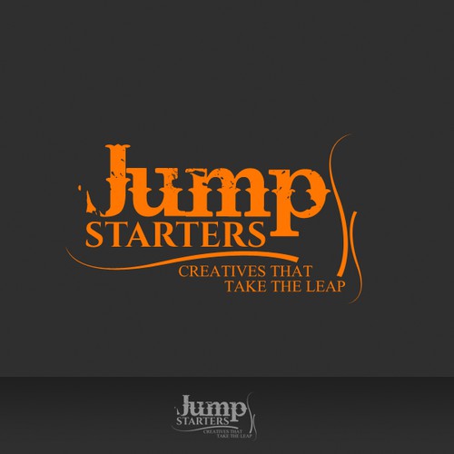 Jump logo with the title 'Design a logo that Motivates Creative Entrepreneurs to bring out theirBest!'
