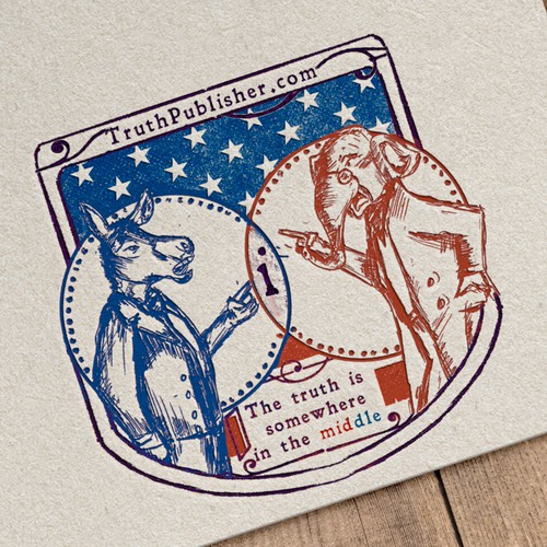 Politics logo with the title 'Political logo TruthPublisher.com'