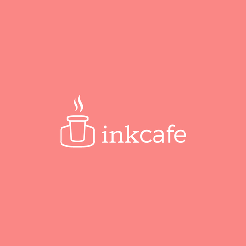 Smoking logo with the title 'Logo InkCafe'