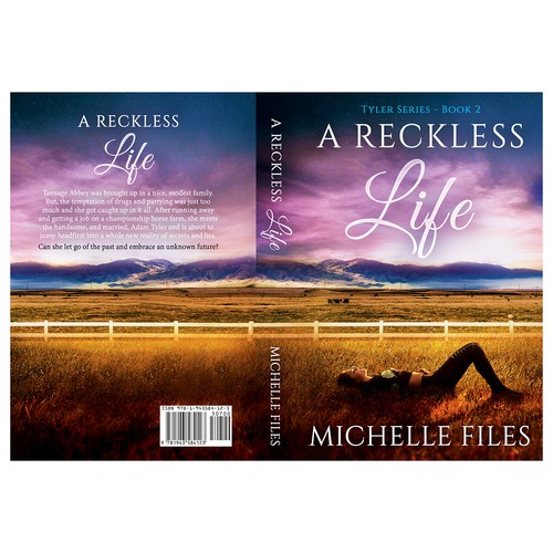 Novel book cover with the title 'Book cover for "A Reckless Life"'