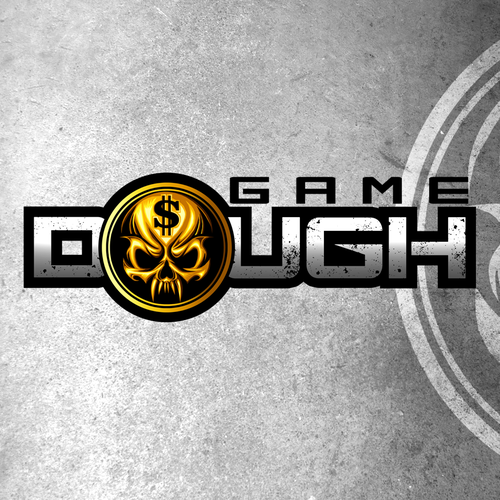 带有“Game Dough”标题的Grunge标志