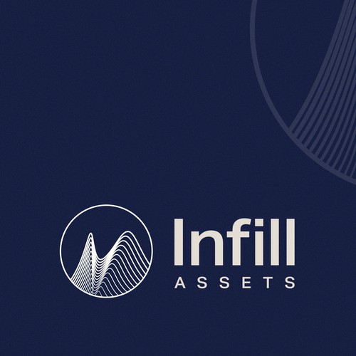 Abstract wave logo with the title 'Infill Assets Logo'