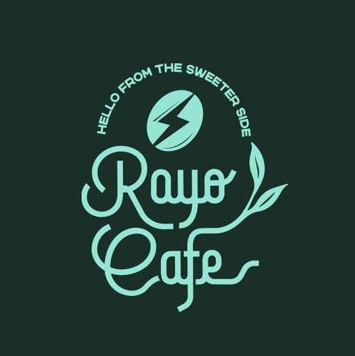 Optics logo with the title 'RAYO CAFÉ'