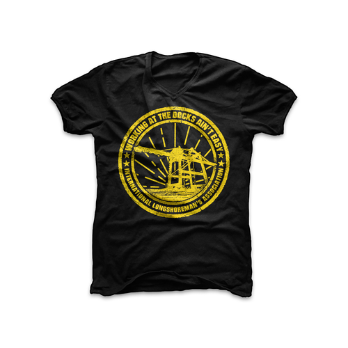 Quote t-shirt with the title 'Working at the Docks T-shirt'