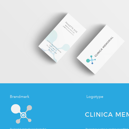 Laser design with the title 'Medical facility logo'