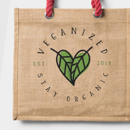 Pencil design with the title 'Creative Logo for Vegan Company'