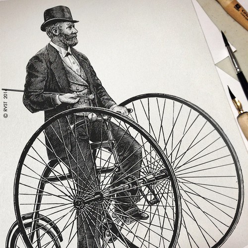 Drawing illustration with the title 'Illustration for energy company'