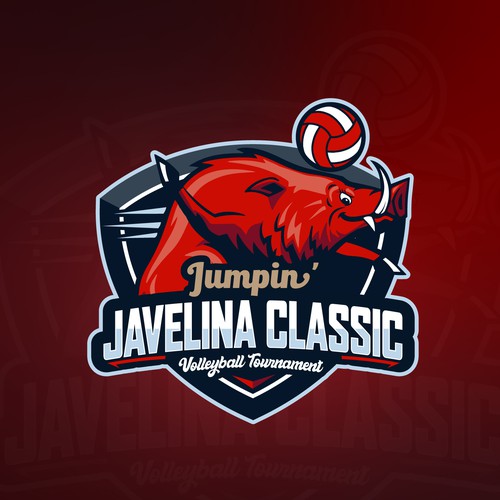 Volleyball logo with the title 'Logo for voleyball'