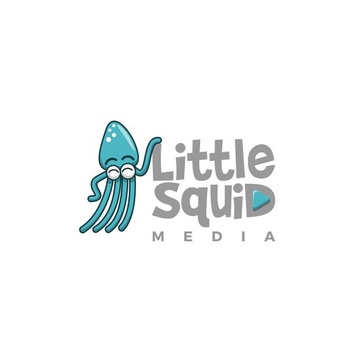 Media brand with the title 'Cartoony Squid logo for a Production Company'