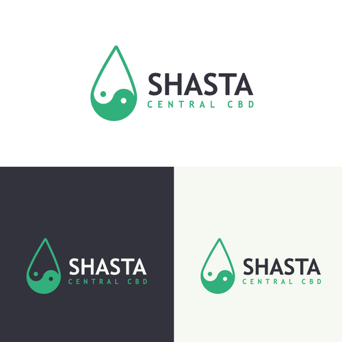 Drip logo with the title 'Clean logo for CBD products company'