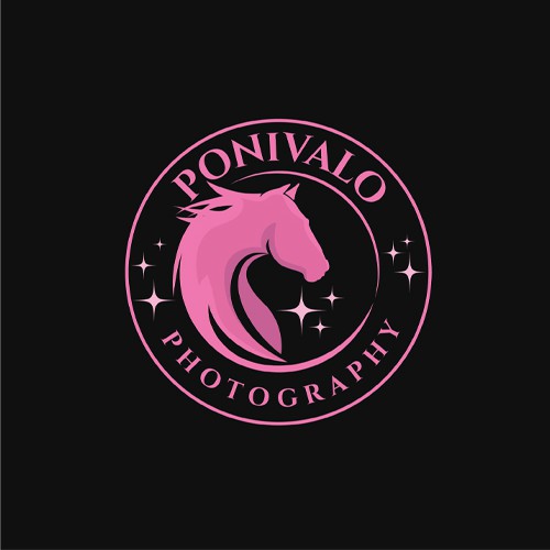 Horse design with the title 'Ponivalo Photography'