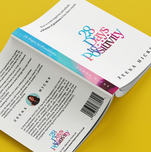 White background design with the title '28 Days to Positivity'