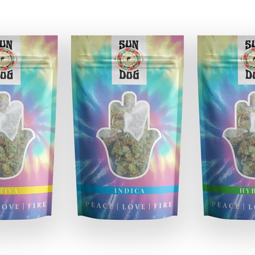 Weed packaging with the title 'Herb Packaging'