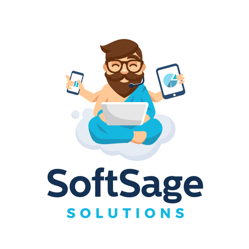 Technology brand with the title 'SoftSage'