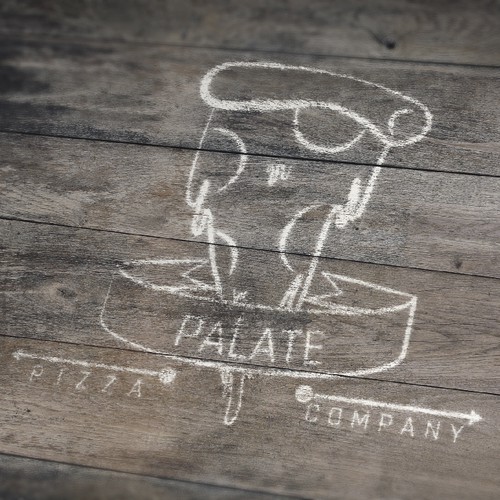 Stroke logo with the title 'Pizzeria Vintage Logo'