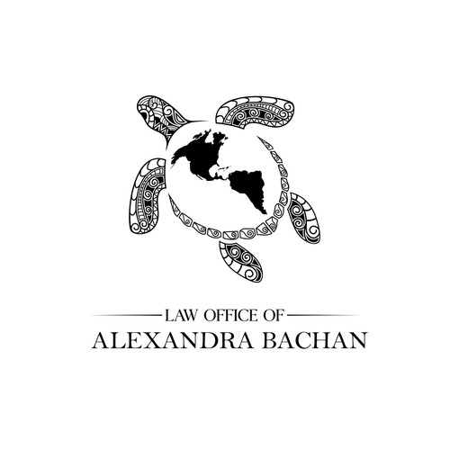Turtle logo with the title 'Law Office Alexandra Bachan'