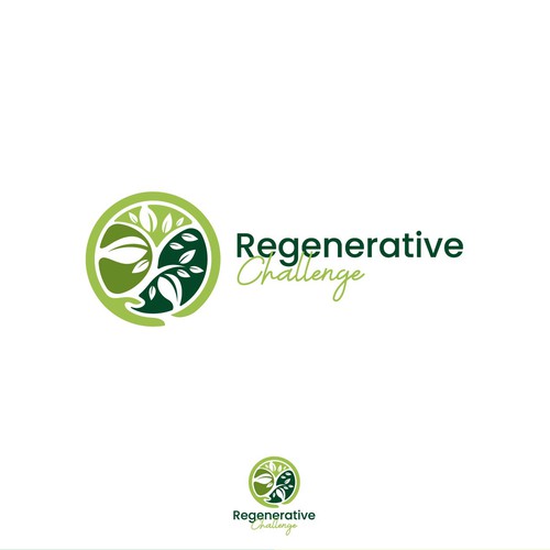 Ecosystem design with the title 'Logo For Regenerative Challenge'