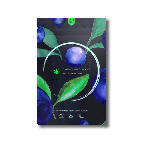 Candy packaging with the title 'Gummies Packaging'