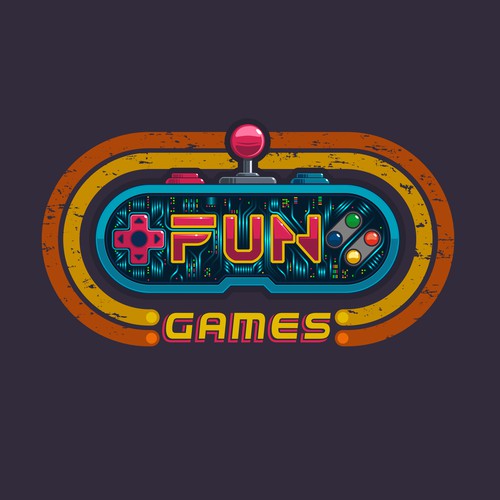 Joystick logo with the title 'Logo Concept joystick'