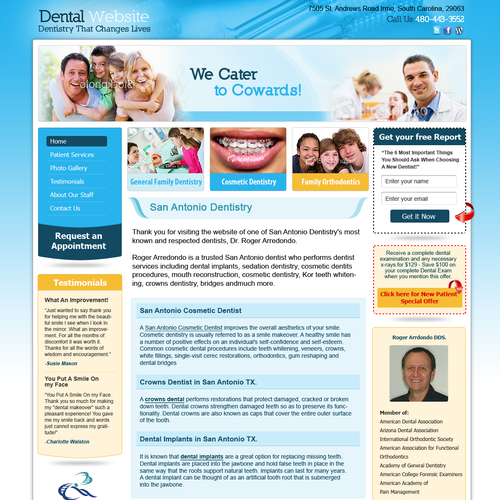 Dental website with the title 'Dental Website '
