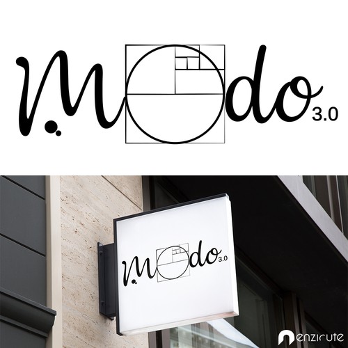 Fibonacci design with the title 'Modo'