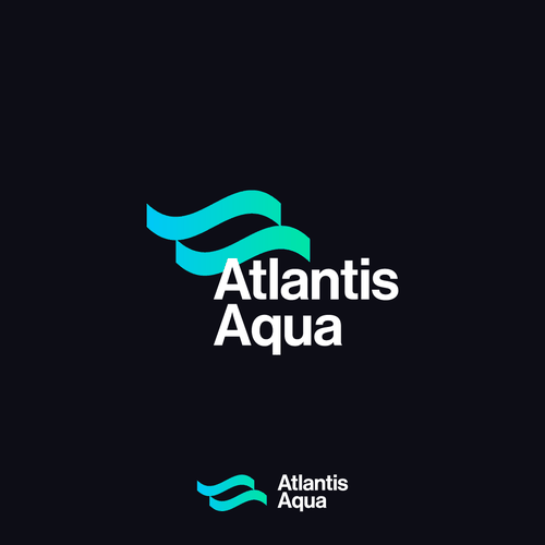 Aquarium design with the title 'Atlantis Aqua'