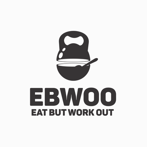 Kettlebell logo with the title 'EBWOO'