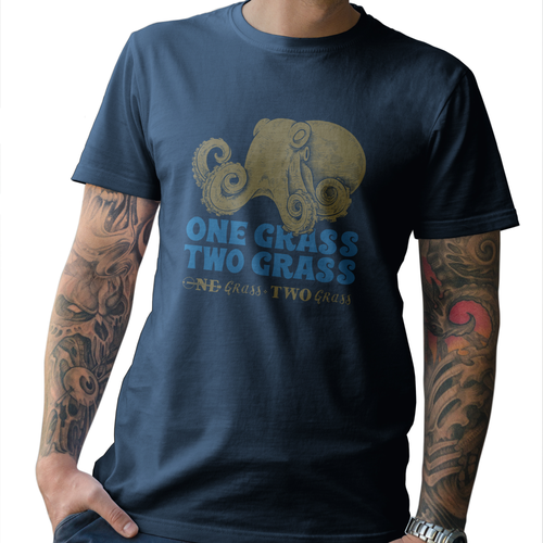 Mascot t-shirt with the title 'Squid idea for band t shirt'