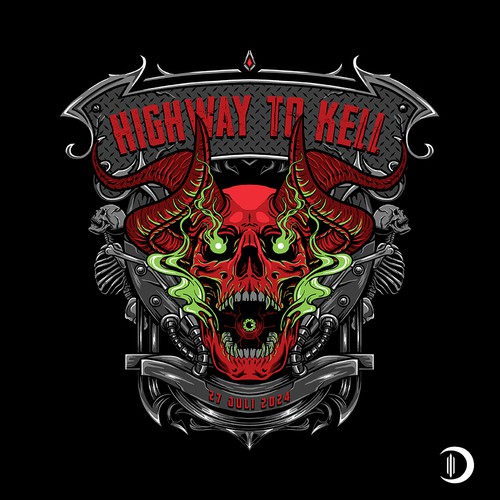 Horror t-shirt with the title 'HIGWAY TO KELL 2024'