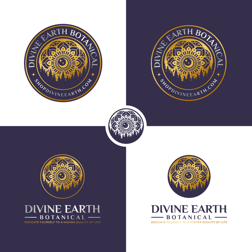 Mandala design with the title 'Vintage flair with a Modern twist, apothecary, botanical, boutique style'