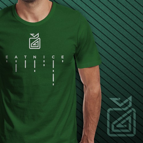 Vegetarian t-shirt with the title 'T-shirt design for a vegan lifestyle'