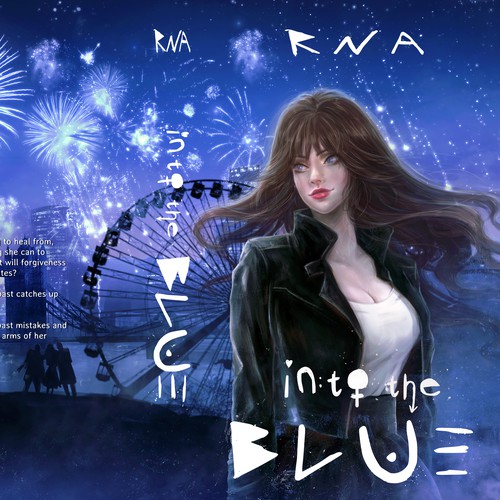 Vampire design with the title 'Into the BLUE -  RNA'