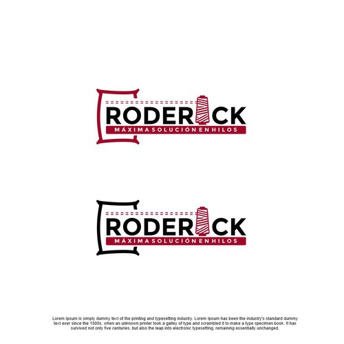 Thread design with the title 'Bold and powerful logo for a factory and marketer of industrial thread'