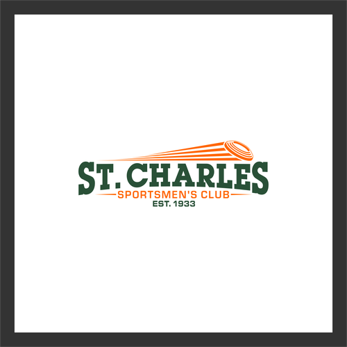 Shooting logo with the title 'Logo For Sportsmen's Club'