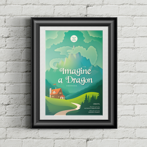 Fairy tale design with the title 'Poster Design for a Kids' Musical'