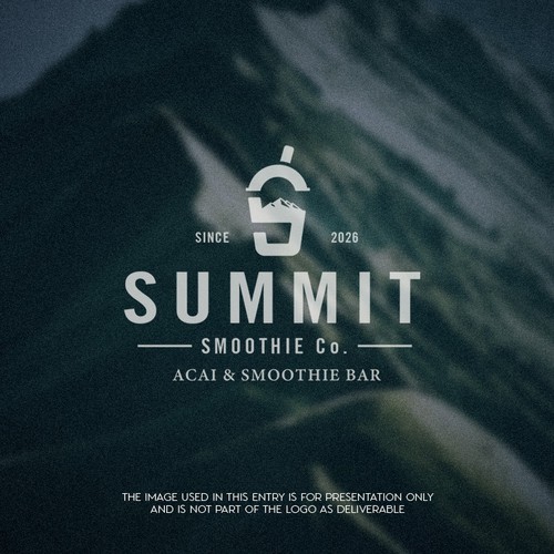 Logo with the title 'Summit - Smoothie Co.'