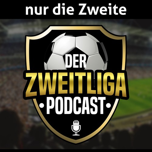 Podcast design with the title 'Nur die Zweite Podcast Cover'