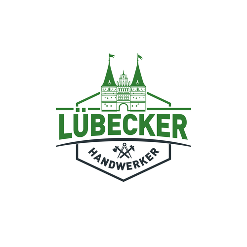Handyman logo with the title 'Lübecker Handwerker'