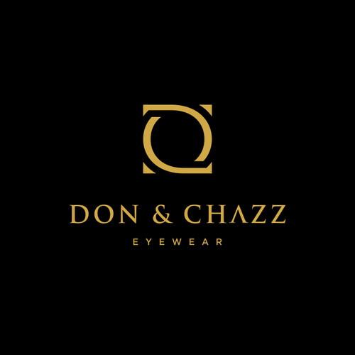 Eyeglass logo with the title 'DON & CHAZZ Eyewear'