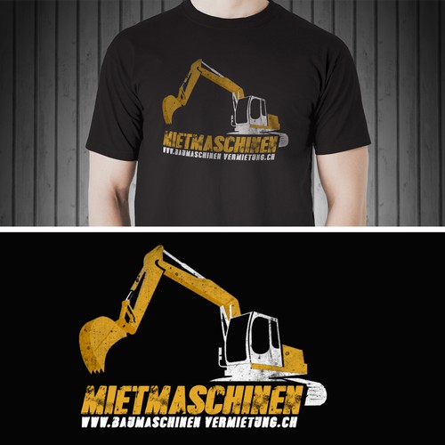 Construction t-shirt with the title 'T Shirt Design'